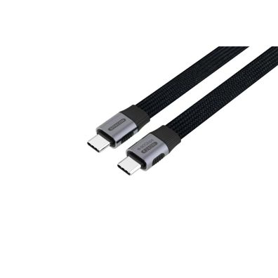 Sitecom USB C auf USB C Kabel 80 Gbit/s USB4 Power Delivery 240W Schwarz 100 cm