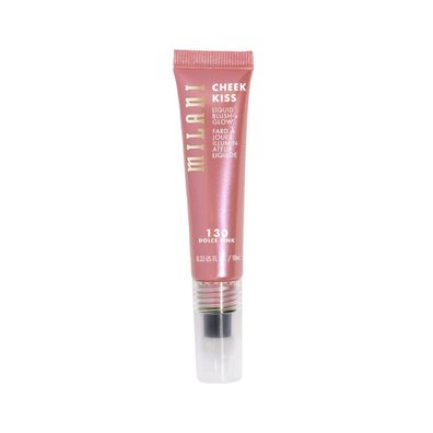 Milani, Cheek Kiss Blush + Glow, Illuminating, Liquid Blush, 130, Dolce Pink, 10ml