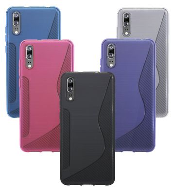 Handyhülle Huawei P20 Silikon Hülle Schutzhülle Case Cover Backcover