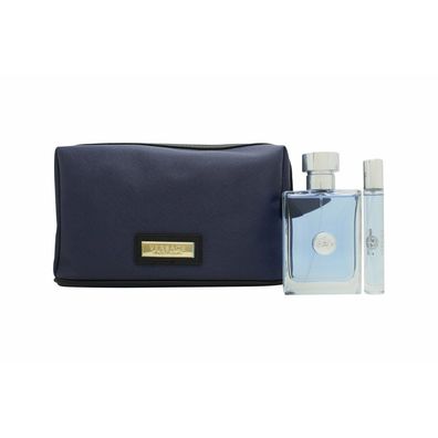 Versace pour Homme Geschenkset 100ml EDT + 10ml EDT + Kosmetiktasche