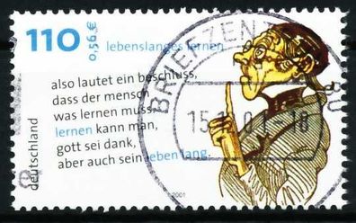 BRD 2001 Nr 2209 zentrisch gestempelt X648A82