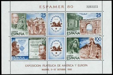 Spanien Block 21 postfrisch S00F3AA