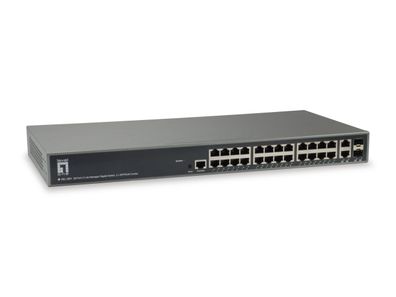 LevelOne 26-Port L3 Manag. GiB Switch 2 x SFP/RJ45 Combo