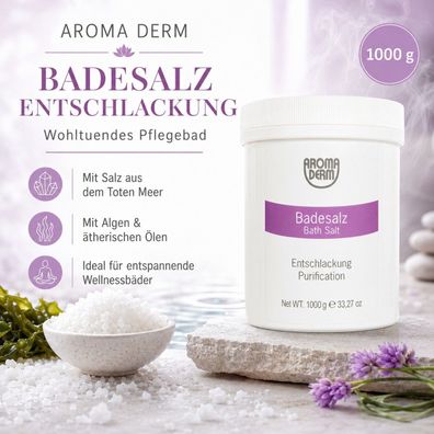 STYX Aroma Derm Badesalz Entschlackung 1000 g Totes Meer Salz