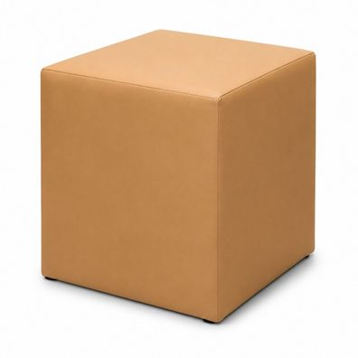 Best For Home Sitzwürfel Kunstleder Hocker gepolstert Fußhocker stabil Wohnzimmer