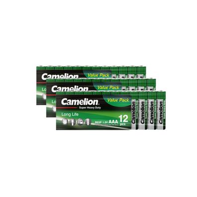 36x Camelion AAA Super Heavy Duty Batterien R03 Micro 1,5V Vorteilspack