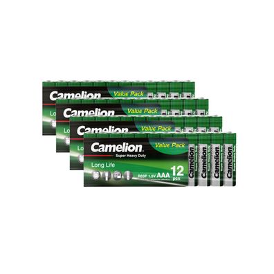 48x Camelion AAA Super Heavy Duty Batterien R03 Micro 1,5V Vorteilspack