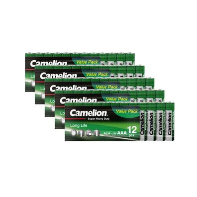 60x Camelion AAA Super Heavy Duty Batterien R03 Micro 1,5V Vorteilspack