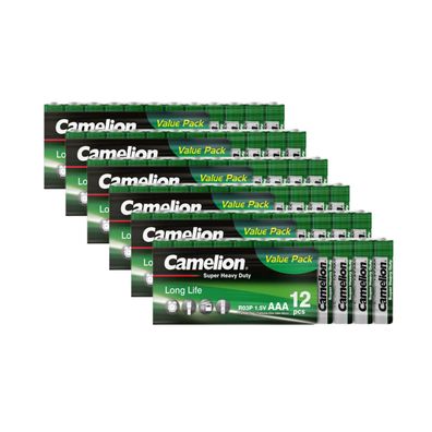 72x Camelion AAA Super Heavy Duty Batterien R03 Micro 1,5V Vorteilspack