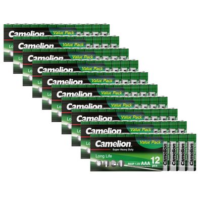 120x Camelion AAA Super Heavy Duty Batterien R03 Micro 1,5V Vorteilspack