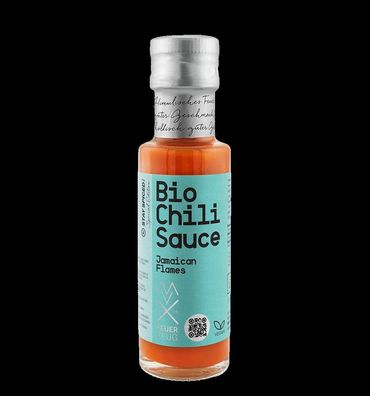 Bio-Chilisauce Jamaican Flames BBQ Sauce Scharfe Chili Sauce grillen