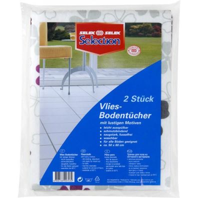 Selection Bodentuch 2er Set Vliesbodentuch leicht ausspülbar