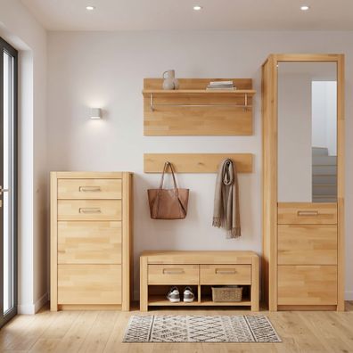 Flurgarderobe 232x203x40 Garderobeset Kernbuche #3849