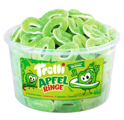 Trolli Apfelringe 150 Stück, 1,2 kg