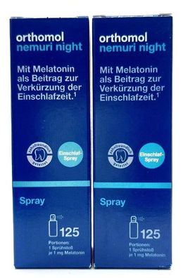 2 x ORTHOM. Nemuri night Spray 25ml PZN 17209603