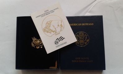Box Etui für 50$ 2006 PP USA Buffalo Büffel 1 Unze Gold proof 2006 Buffalo