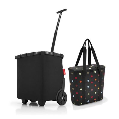 reisenthel Set Carrycruiser + Thermoshopper OEOV, frame black + dots, Unisex