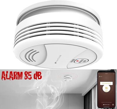 NEU Rauchmelder Rauchwarnmelder WLAN App für Sicherheit Feuer Flur Schlafzimmer