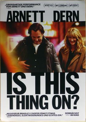 Is this Thing on? - Original Kinoplakat A1 - Will Arnett, Laura Dern - Filmposter