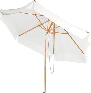 NEU Neigbarer Sonnenschirm Holzgestell für UV Schutz Garten Outdoor Terrasse BBQ