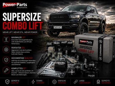 6" SuperSize ComboLift-Kit RAM 1500 4WD Bj:2019+ (Gen/5) mit Gutachten