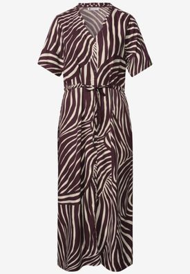 Street One Midi-Kleid mit V-Neck und Print