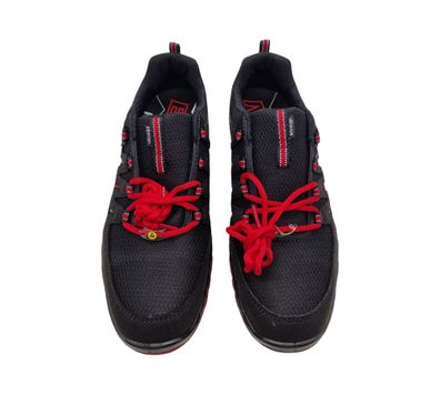 ELTEN Sicherheitsschuhe MADDOX schwarz-rot Low ESD S3 Damen Herren Gr 42