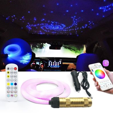 Sternenhimmel Glasfaser Licht Auto 200pcs 2m RGBW Bluetooth App