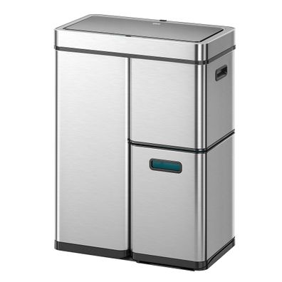 EKO Mirage Plus Mélltrennsystem 60L 3 Fächer Sensor Edelstahl Kéche