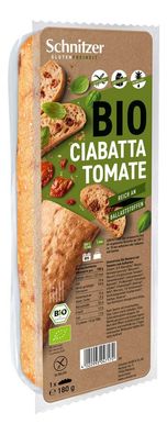 3x Schnitzer Glutenfreiheit Bio Ciabatta Tomate 180g