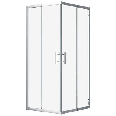 Duschkabine Quadratisch HELA 90x90 190 cm Transparent Glas Eckdusche Duschabtrennung