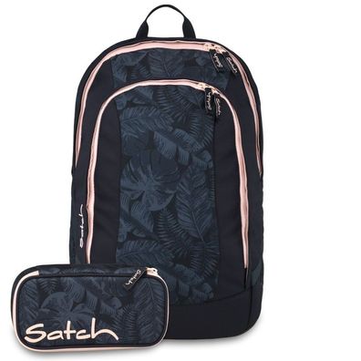 satch Air Set aus air + Schlamperbox AirBsc-2025, Midnight Jungle, Mädchen & Jungen