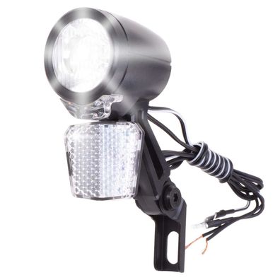 LED Frontlicht 30Lux Dynamo Fahrradlicht Scheinwerfer Standlicht Reflektor StVZO