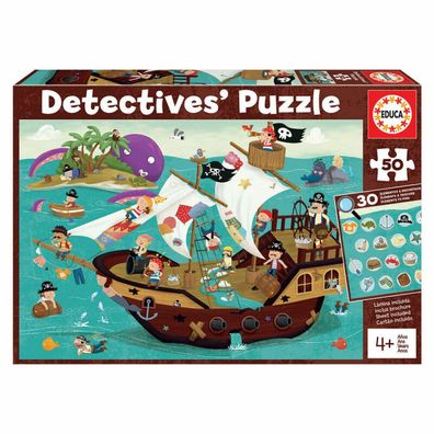 50 Piraten Detektive Puzzles 18896 EDUCA