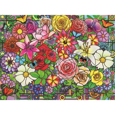 Feel Well & Puzzle - Blumenfenster (100 Teile)