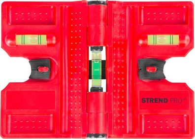 Wasserwaage Strend Pro FSB-12, 135 mm, Winkel, für Pfosten, Winkelmesser mit Magnet
