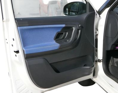 1x Skoda Fabia 5J Türverkleidung Verkleidung Tür vorne links Griff Öffner blau