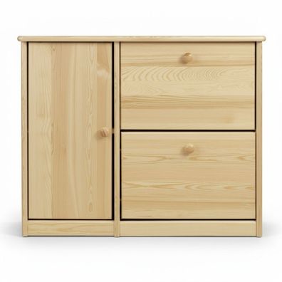 Schuhschrank Fach Kommode Echtholz Massive Möbel Schuhkipper Schuhregal Regal