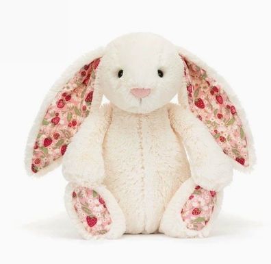 Jellycat Plüschtier Geschenk Blumenhase Weiß 31cm