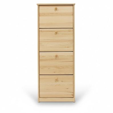 Schuhschrank Fach Kommode Echtholz Massive Möbel Schuhkipper Schuhregal Regal