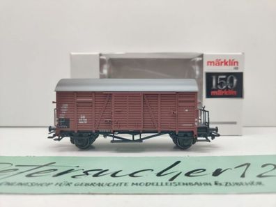 Märklin H0 AC 00773-12 gedeckter Güterwagen "Oppeln" Gmrs30 / NEM / DB / OVP weiß