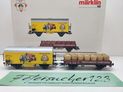MÃ¤rklin H0 AC 94070 PMS62-08 Wagen-Set "Edition Historica No1" / NEM / MB / OVP weiÃ