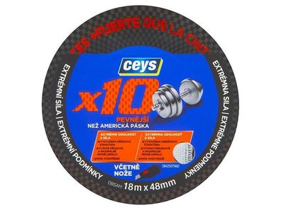 Band Ceys Professionell, x10, 18m x 48 mm