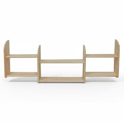 Bücherregal 150 * 19 * 47 cm Vollholz Kiefer massiv Büroregal Regal Echtes Holz