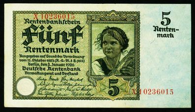 5 Rentenmark 1926. 164b
