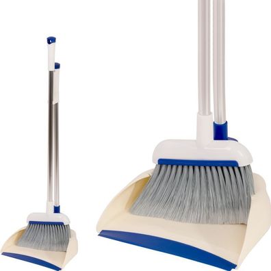 Reinigungsset Neco 30-1044-14, Besen mit Kehrschaufel, mit Stiel 72 cm, klappbar