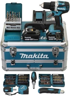 Makita DHP 489 SF1X9 Akku Schlagbohrschrauber 18 V 73 Nm Brushless + 1x Akku 3,0 Ah