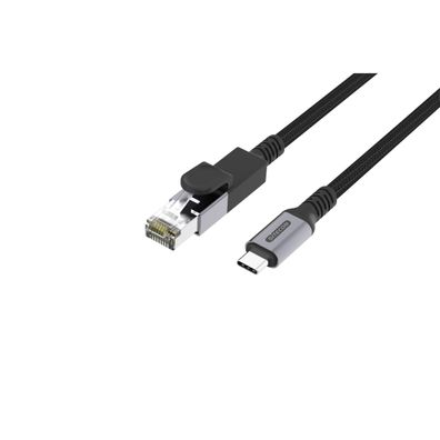 Sitecom USB C auf Ethernet Kabel 1,5 m Gigabit LAN Kabel 1000 Mbit/s RJ45