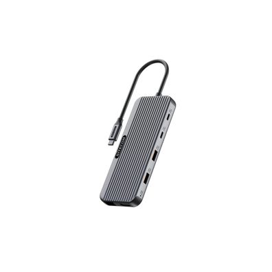 Sitecom 8 in 1 USB C Multiport Adapter Pro mit 2x HDMI und 100W PD