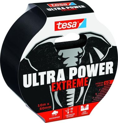 Klebeband tesa® Ultra Power Extreme, Reparatur, PE, schwarz, 50 mm, L-10 m